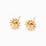 Sun Stud Gold / Silver Stud Earrings