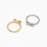 Bow Ring- Adjustable Gold Ring