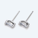 Marquise Cubic Zirconia Stud Gold / Silver Stud Earrings