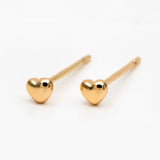 Mini Heart Stud Gold / Silver Stud Earrings