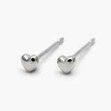 Mini Heart Stud Gold / Silver Stud Earrings