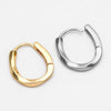 Twist Hoop - Simple Gold / Silver Huggie Hoop Earrings