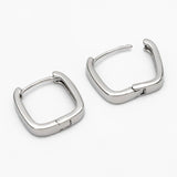 Melissa Square Huggie - Silver/Gold Hoop