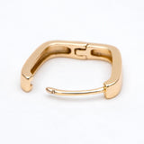 Melissa Square Huggie - Silver/Gold Hoop